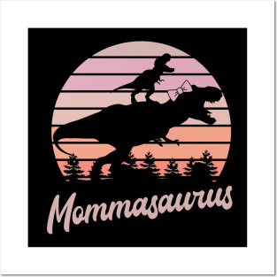 Mommasaurus T-Rex Dinosaur Posters and Art